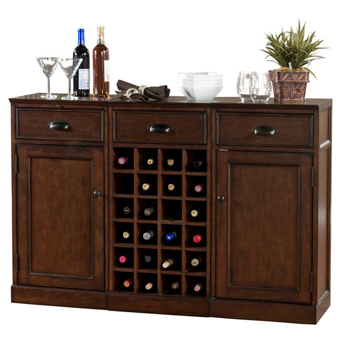 American Heritage Natalia Bar with Wine Storage & Reviews Wayfair